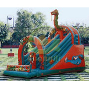 inflatable bouncer with slide